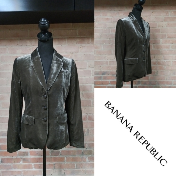 Banana Republic | Amazing Crushed Velvet Blazer - Picture 1 of 8